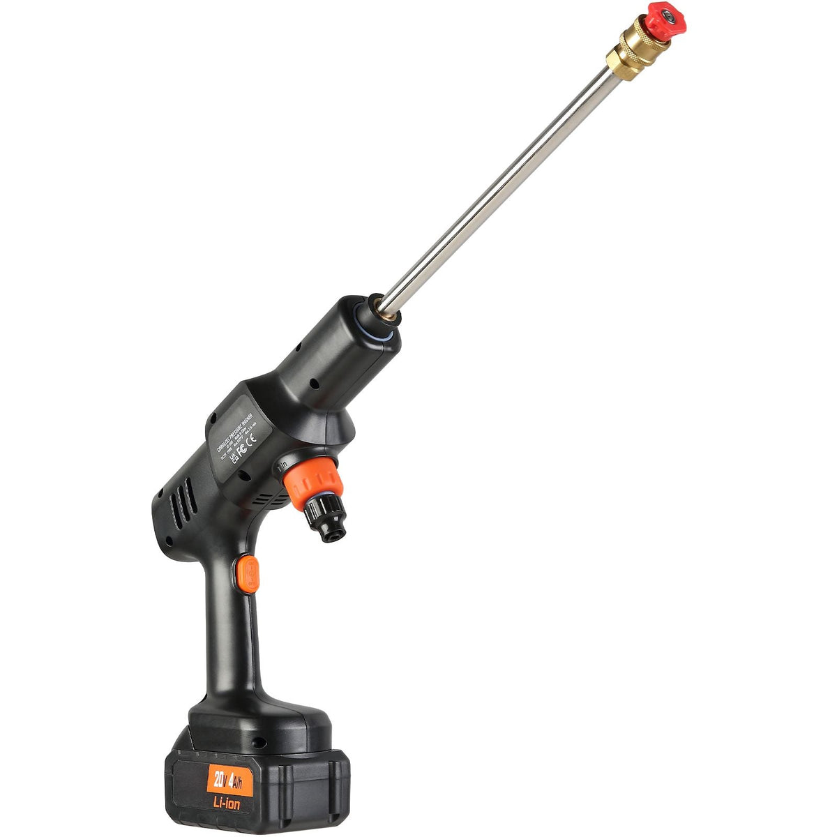 Cordless Pressure Washer, 652-PSI 1.0 GPM Portable Power Cleaner, Handheld High-Pressure Car Washer Gun with 4.0Ah Battery, Charger, 6-in-1 Nozzle, for Home/Floor Cleaning & Watering