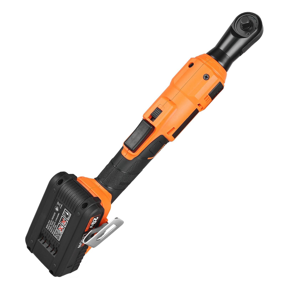 Cordless Ratchet Wrench, 3/8 inch Drive, 230 RPM, up to 88 ft-lbs of Torque, Battery Powered Electric Ratchet Wrench Set with Two 2.0Ah Batteries, Charger, Sockets, Adaptors and Cloth Bag
