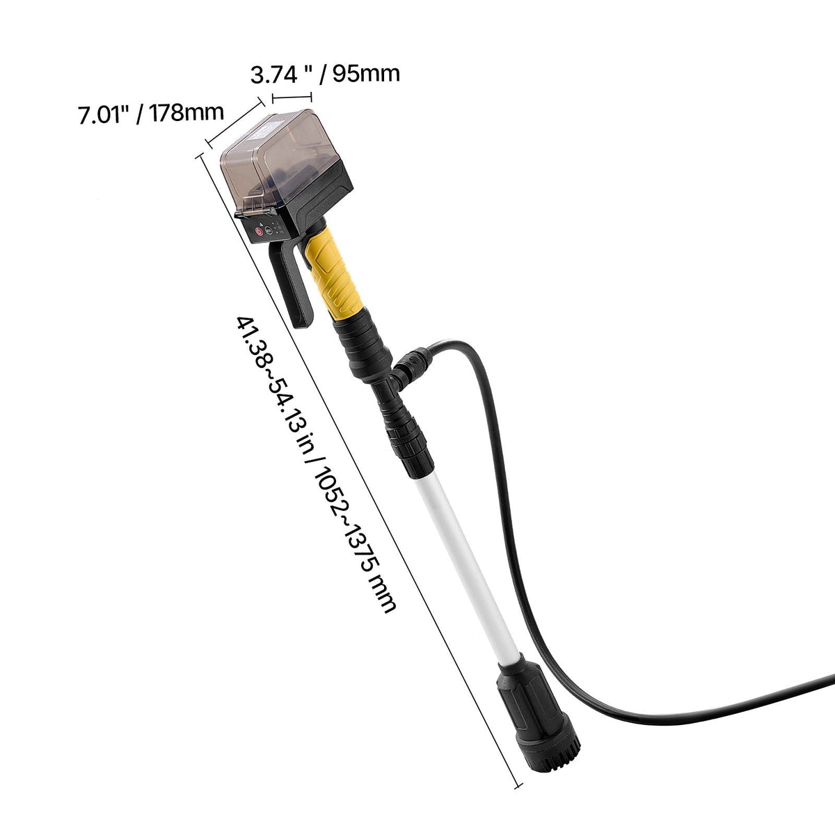 Cordless Stick Water Transfer Pump, 528GPH, Portable Sump Pump with NPT3/4" Garden Hose, Compatible with Dewalt 20V MAX Battery (No Battery), Electric Utility Stick Pump for Pool, Garden, Pond