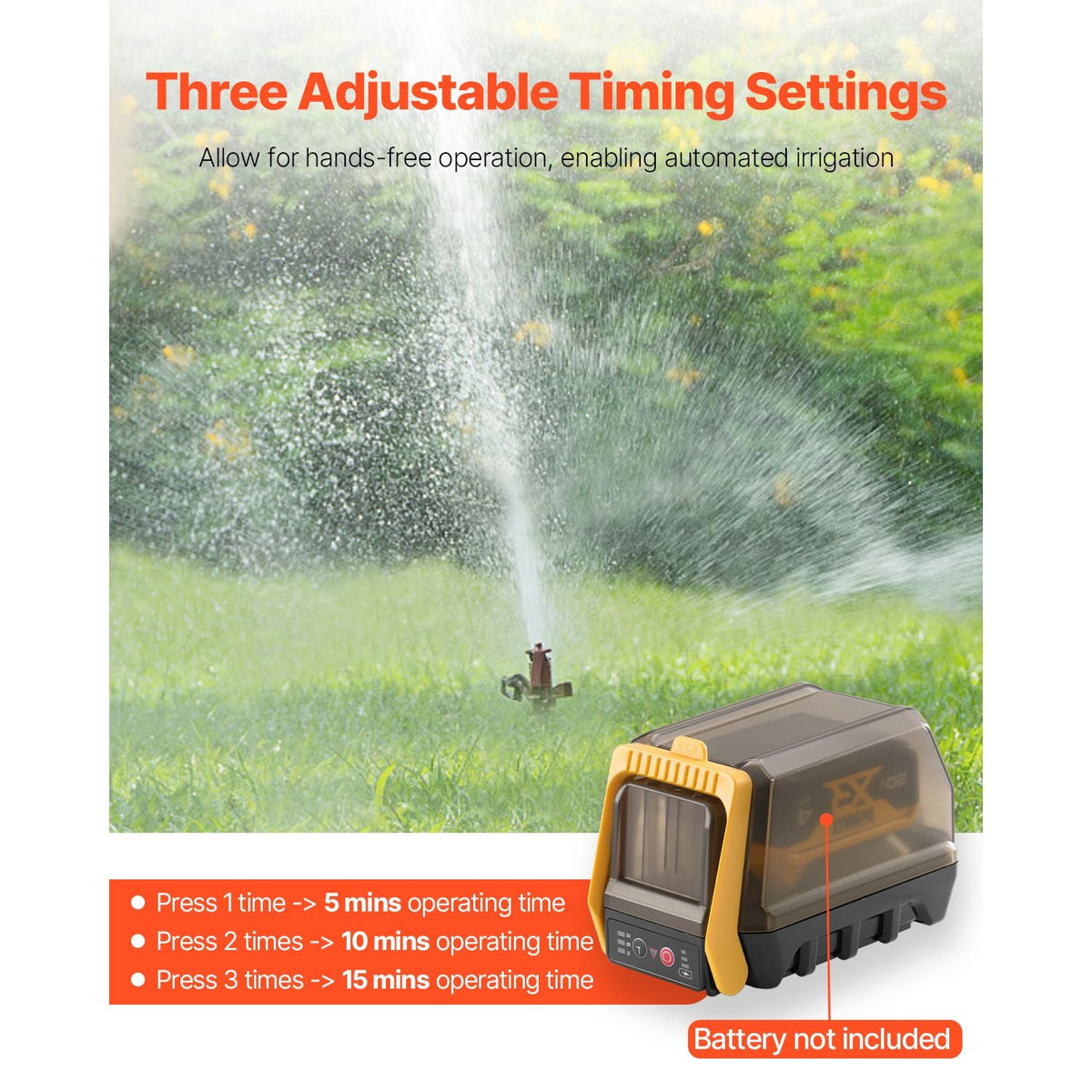 Cordless Submersible Water Transfer Pump, 528GPH, Portable Sump Pump with G3/4" Garden Hose, Compatible with Dewalt 20V MAX Battery (No Battery), Electric Utility Pump for Pool, Garden, Pond