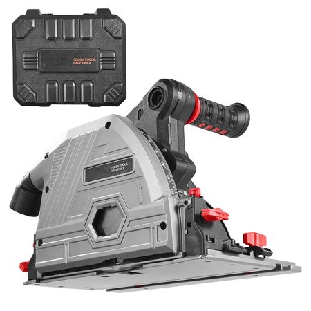 Cordless Track Saw, 5-1/2 in Blade, Brushless Plunge Circular Saw Kit, Tracksaw with Hard Case, 2.05 in Cutting Depth, for Wood, Plastic, Metal, Compatible with Makita Batteries (Tool Only)