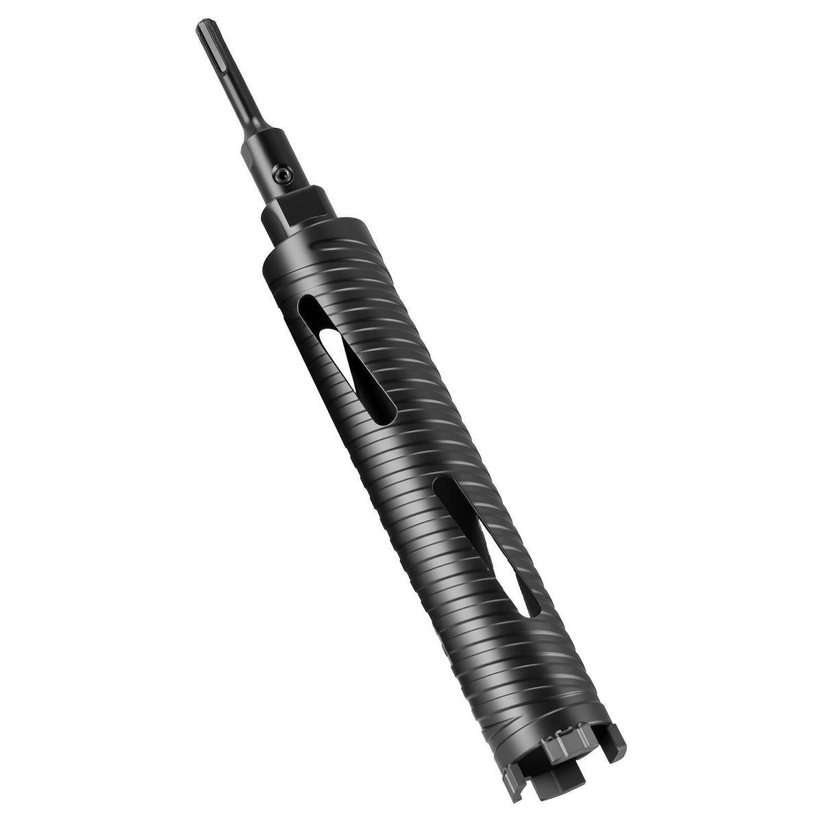 Core Drill Bit, 2 inch Diameter, 9-1/2 inch Drilling Depth, 5/8-11 Internal Thread, Diamond Dry Coring Bit with 3 Adapters, Pilot Drill and Hex Wrench, for Concrete, Red Bricks, and Masonry