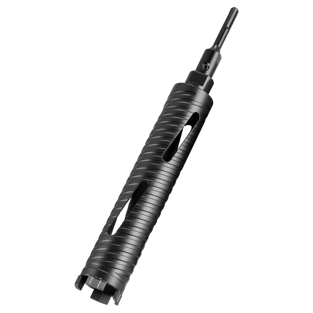 Core Drill Bit, 2 inch Diameter, 9-1/2 inch Drilling Depth, 5/8-11 Internal Thread, Diamond Dry Coring Bit with 3 Adapters, Pilot Drill and Hex Wrench, for Concrete, Red Bricks, and Masonry