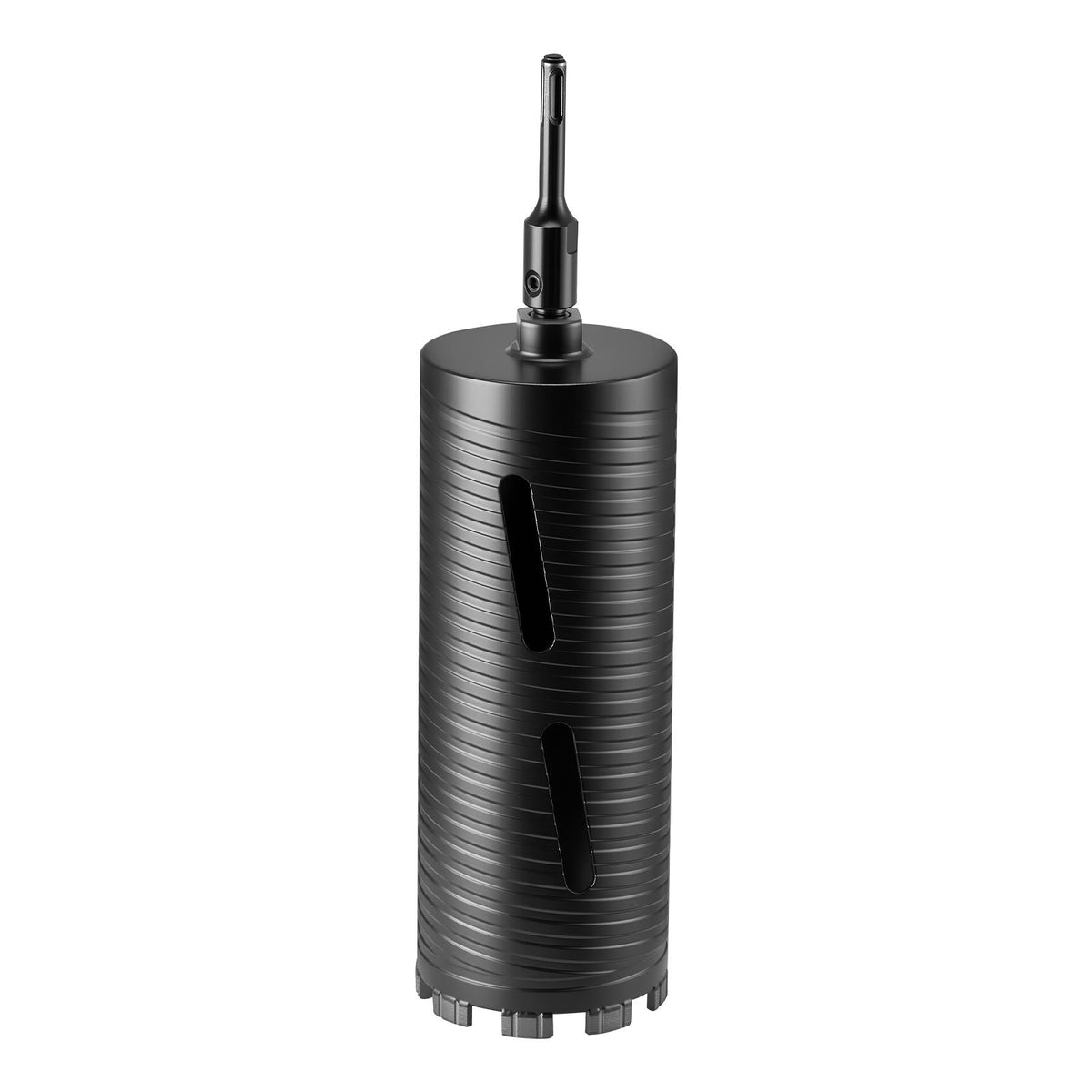 Core Drill Bit, 4-1/4 inch Diameter, 9-1/2 inch Drilling Depth, 5/8-11 Internal Thread, Diamond Dry Coring Bit with 3 Adapters, Pilot Drill and Hex Wrench, for Concrete, Red Bricks, and Masonry