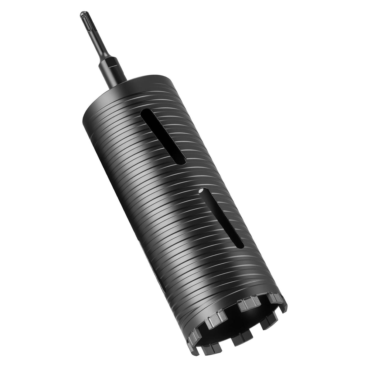 Core Drill Bit, 4-1/4 inch Diameter, 9-1/2 inch Drilling Depth, 5/8-11 Internal Thread, Diamond Dry Coring Bit with 3 Adapters, Pilot Drill and Hex Wrench, for Concrete, Red Bricks, and Masonry