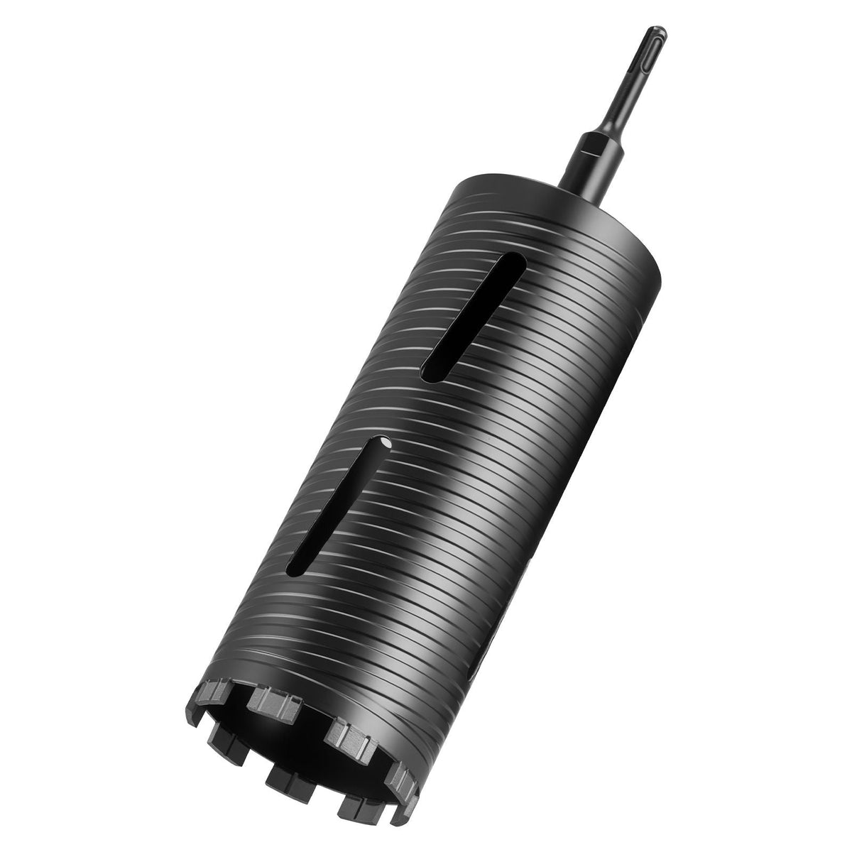 Core Drill Bit, 4-1/4 inch Diameter, 9-1/2 inch Drilling Depth, 5/8-11 Internal Thread, Diamond Dry Coring Bit with 3 Adapters, Pilot Drill and Hex Wrench, for Concrete, Red Bricks, and Masonry