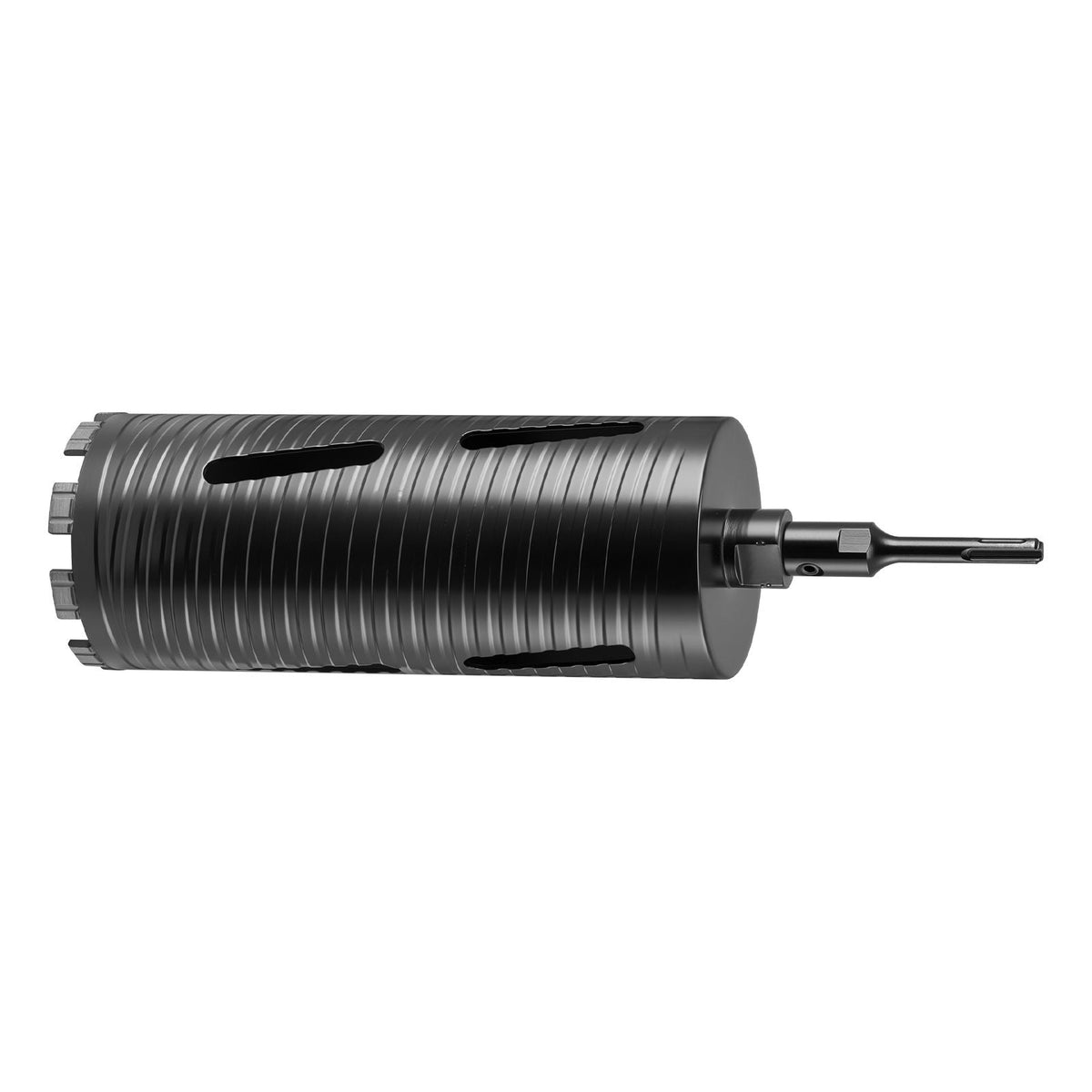 Core Drill Bit, 4 inch Diameter, 9-1/2 inch Drilling Depth, 5/8-11 Internal Thread, Diamond Dry Coring Bit with 3 Adapters, Pilot Drill and Hex Wrench, for Concrete, Red Bricks, and Masonry