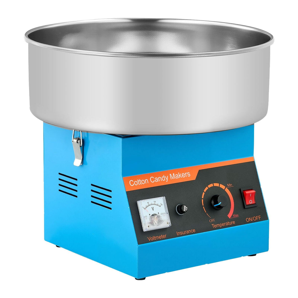 Cotton Candy Machine Commercial, 1000W Electric Candy Floss Maker, Easy Use with 15 inch Stainless Steel Bowl and Sugar Scoop, Makes Hard Candy for Home Kids Birthday, Family Party, Blue