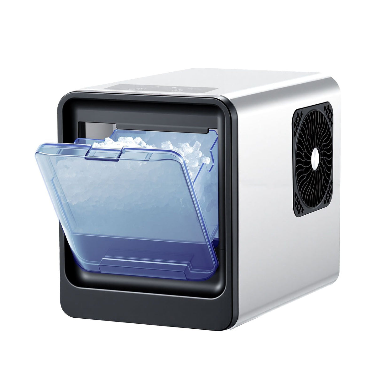 Countertop Ice Maker, 33 lbs per Day, Self-Cleaning Portable Machine with Scoop, Drawer-Style Ice Access, Nugget Ice-Making Machine with Chewable Ices for Home, Kitchen, Office, Bar & Party