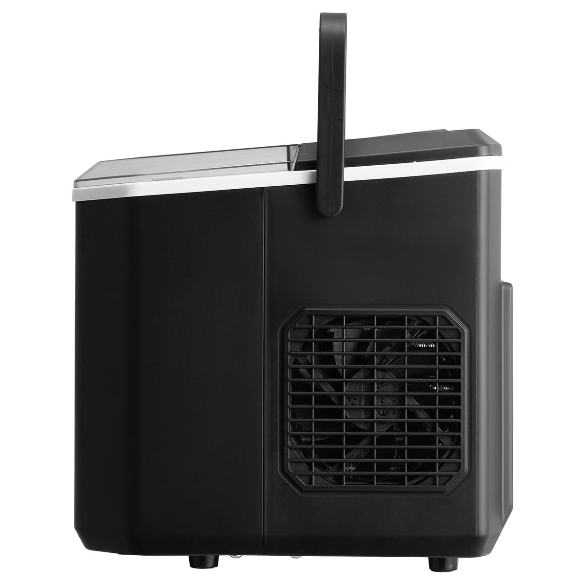 Countertop Ice Maker, 9 Cubes Ready in 6 Mins, 26lbs in 24Hrs, Self-Cleaning Portable Ice Maker with Ice Scoop and Basket, Ice Machine with 2 Sizes Bullet Ice for Home Kitchen Office Bar Party