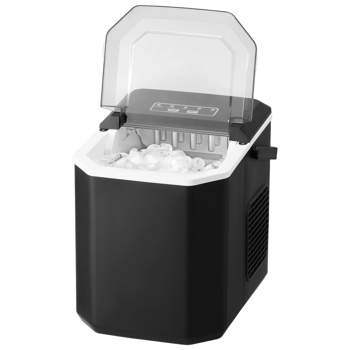 Countertop Ice Maker, 9 Cubes Ready in 6 Mins, 26lbs in 24Hrs, Self-Cleaning Portable Ice Maker with Ice Scoop and Basket, Ice Machine with 2 Sizes Bullet Ice for Home Kitchen Office Bar Party