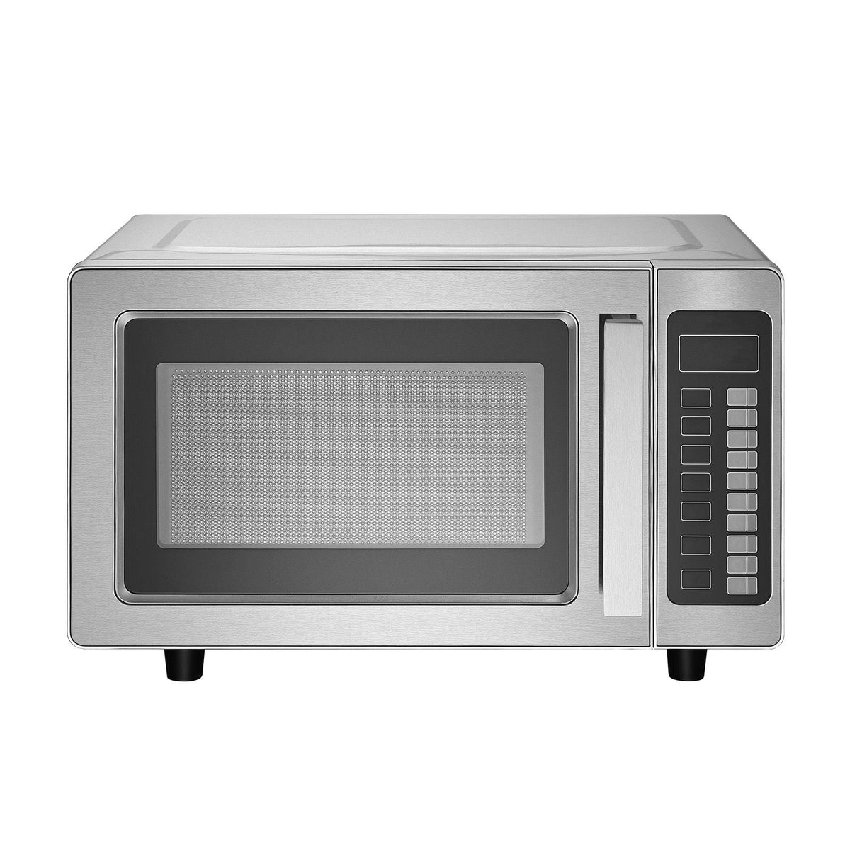 Countertop Microwave Oven, 0.9 Cu Ft, 1000W Digital Stainless Steel Microwave Oven with Touchscreen, 10 Cooking Presets, 5 Power Levels, Multi-Lock Door & Easy Clean Interior for Commercial Use