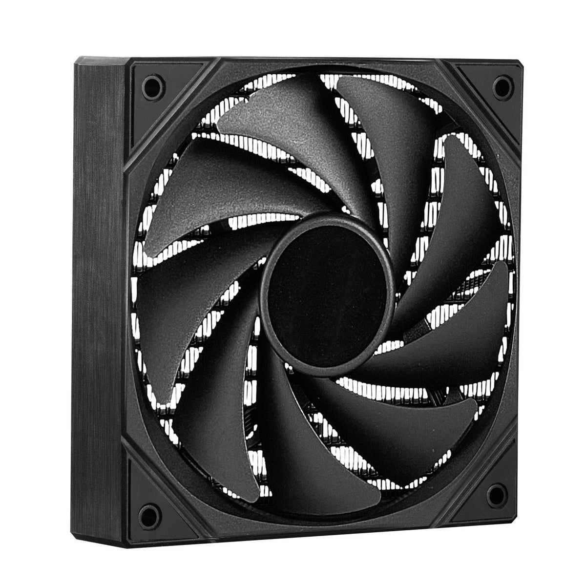 CPU Liquid Cooler, AIO CPU Water Cooler - 3 x 120mm PWN Fans, Pump & 2.1'' LCD Display, Max 2200PRM Black CPU Cooling Fan, Compatible for Intel 115X/1366/2011/1700/1200, AMD AM4/AM5