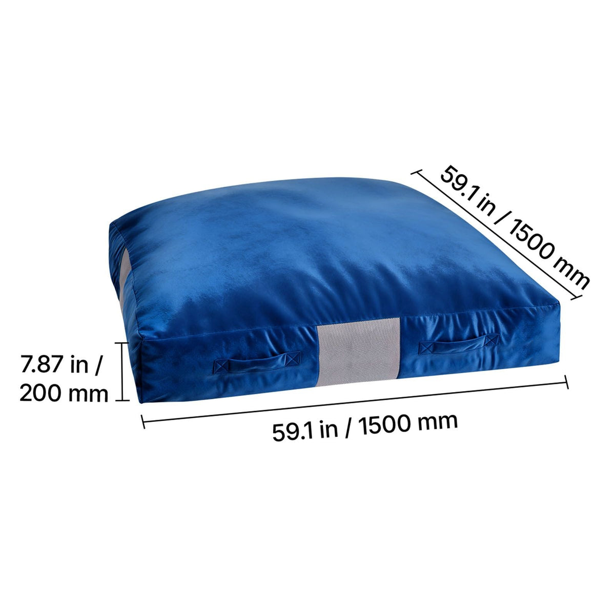 Crash Pad, 5 x 5 ft Crash Pad for Kids Sensory with Foam Blocks and Washable Cover, Giant Pillow Mat Large Soft Foam Landing Zone, Sensory Room Equipment for Children Jumping, Relaxing & Play