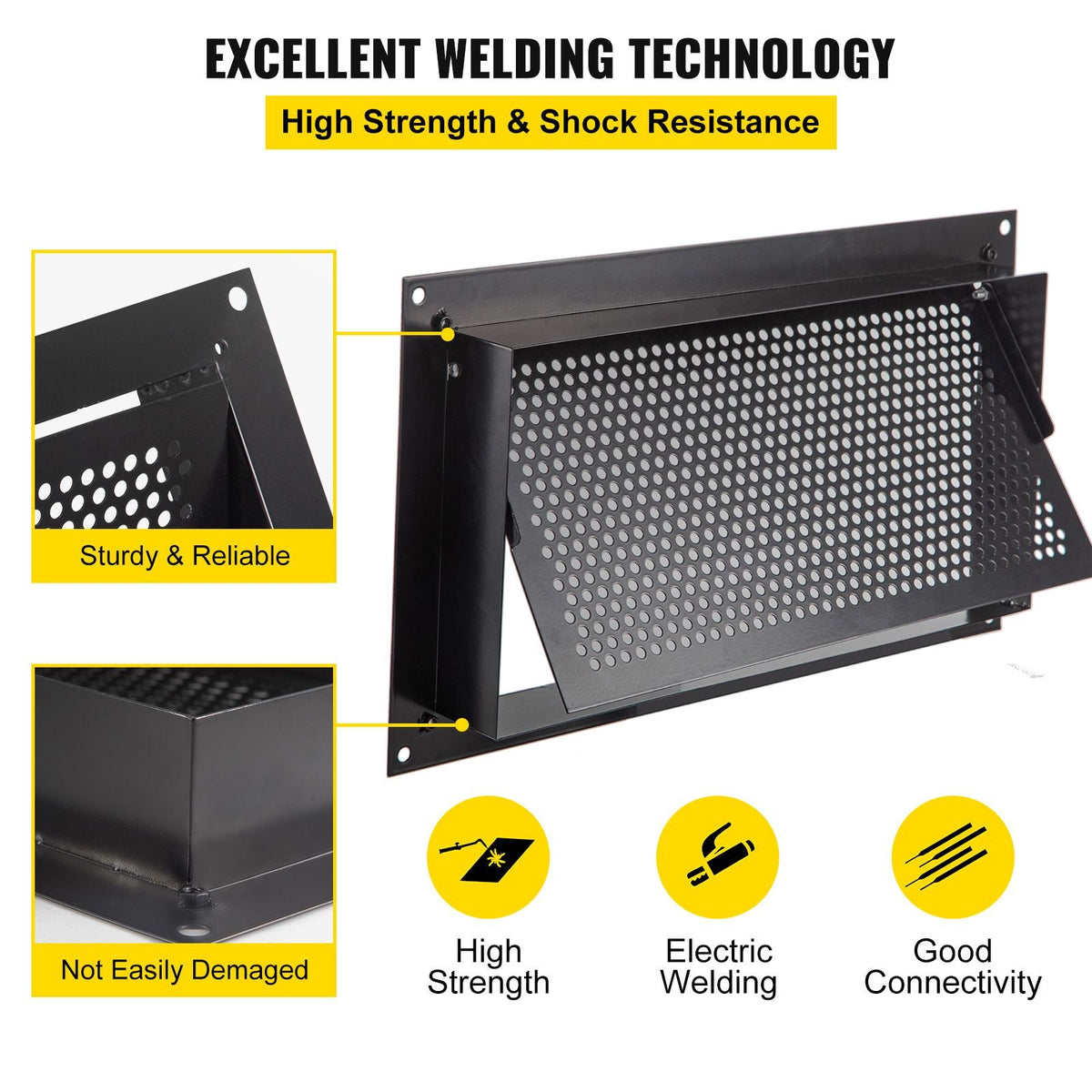 Crawl Space Flood Vent Foundation Flood Vent 8"Height x 16"Width Wall Vent