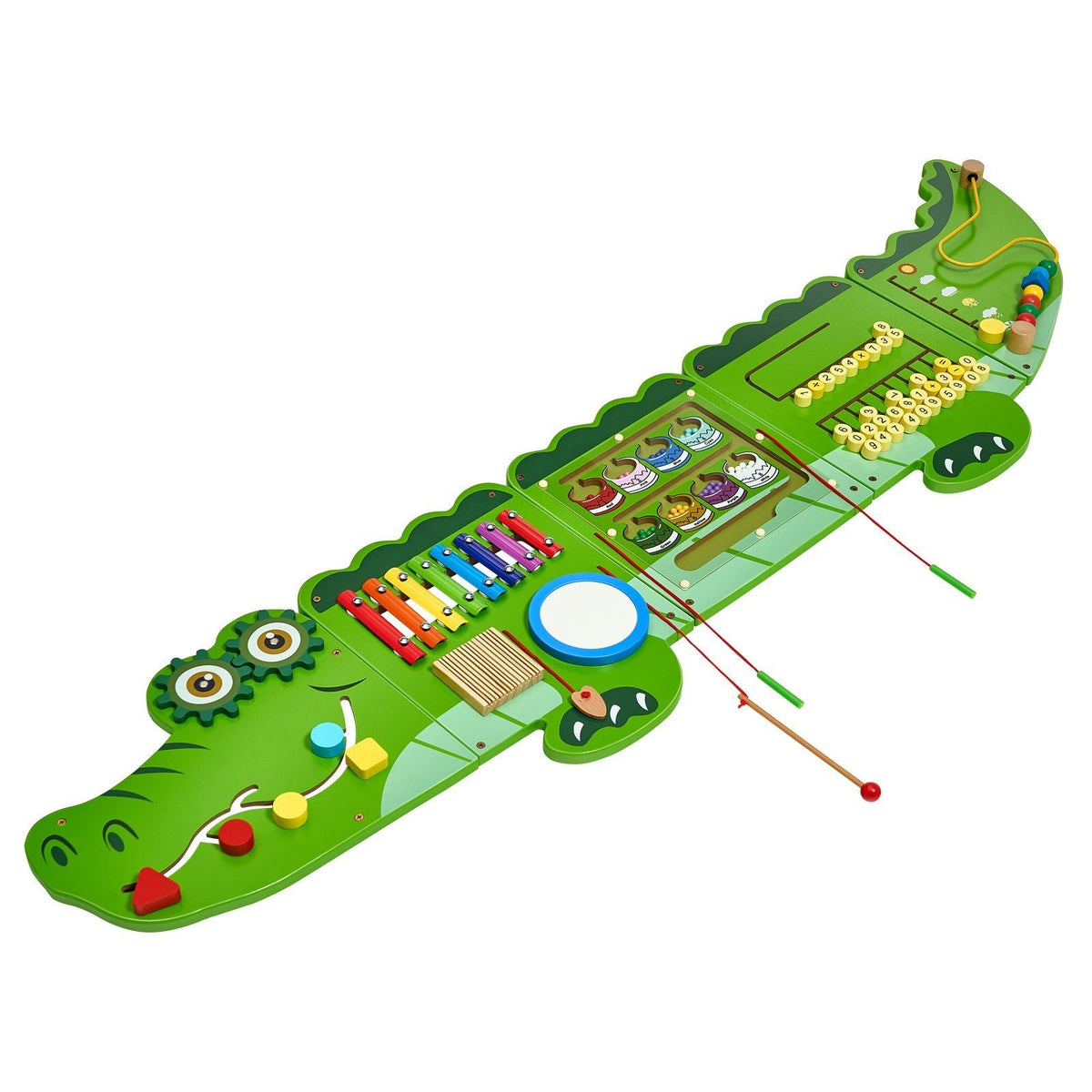 Crocodile Activity Wall Busy Board Panels 9 Activities Sensory Wall Panel