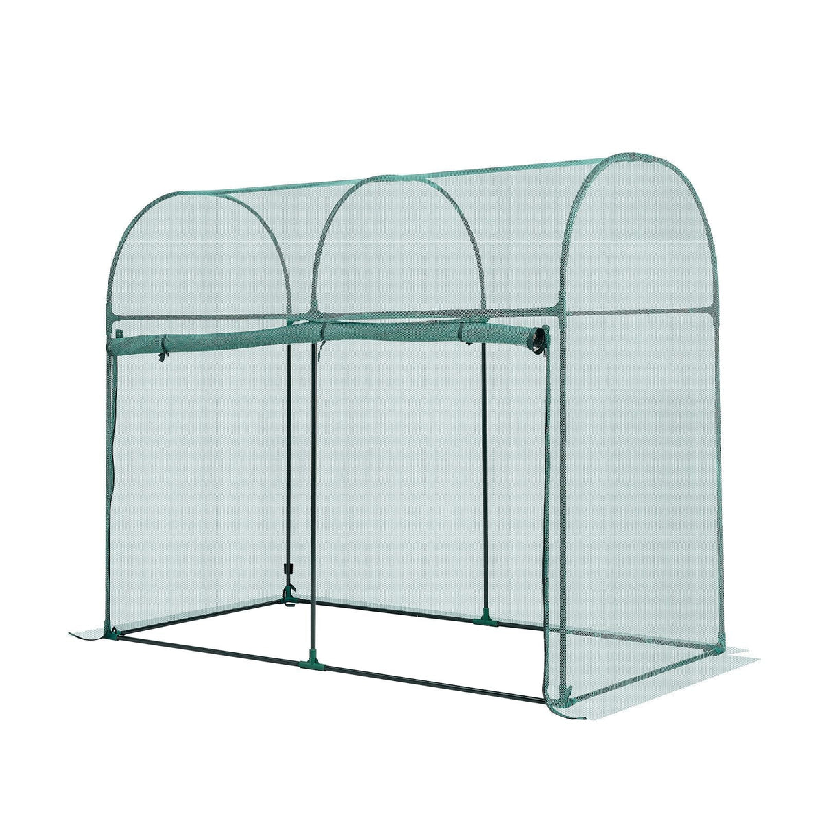 Crop Cage, 5.9 x 2.98 x 4.9 ft Plant Protection Tent with Zippered Door, Wind-Resistant Tall Crop Cage, Easy to Install, Outdoor Raised Bed Cover with Frame, Plant Netting for Garden Patio Lawn