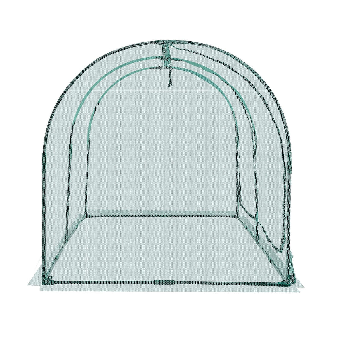 Crop Cage, 8.1 x 3.9 x 3.9 ft Plant Protection Tent with Zippered Door, Wind-Resistant Tall Crop Cage, Easy to Install, Outdoor Raised Bed Cover with Frame, Plant Netting for Garden Patio Lawn