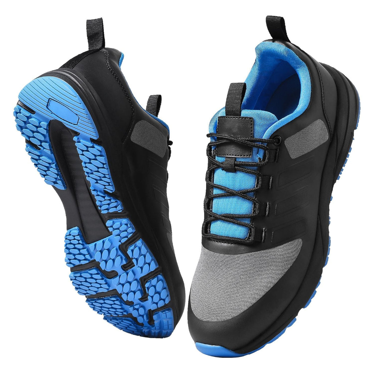 Cross Training Shoes, M Width Sneakers US Size 13, Wide Toe Box Shoes with Arch Support & Adjustable Lace-up, Training Shoes for Running, Gymnastics, Dog Walking, and Weightlifting (Black)
