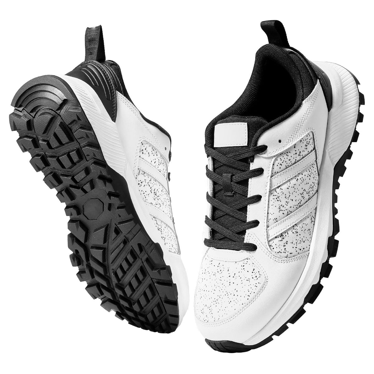 Cross Training Shoes, M Width Sneakers US Size 13, Wide Toe Box Shoes with Arch Support & Adjustable Lace-up, Training Shoes for Running, Gymnastics, Dog Walking, and Weightlifting (White)