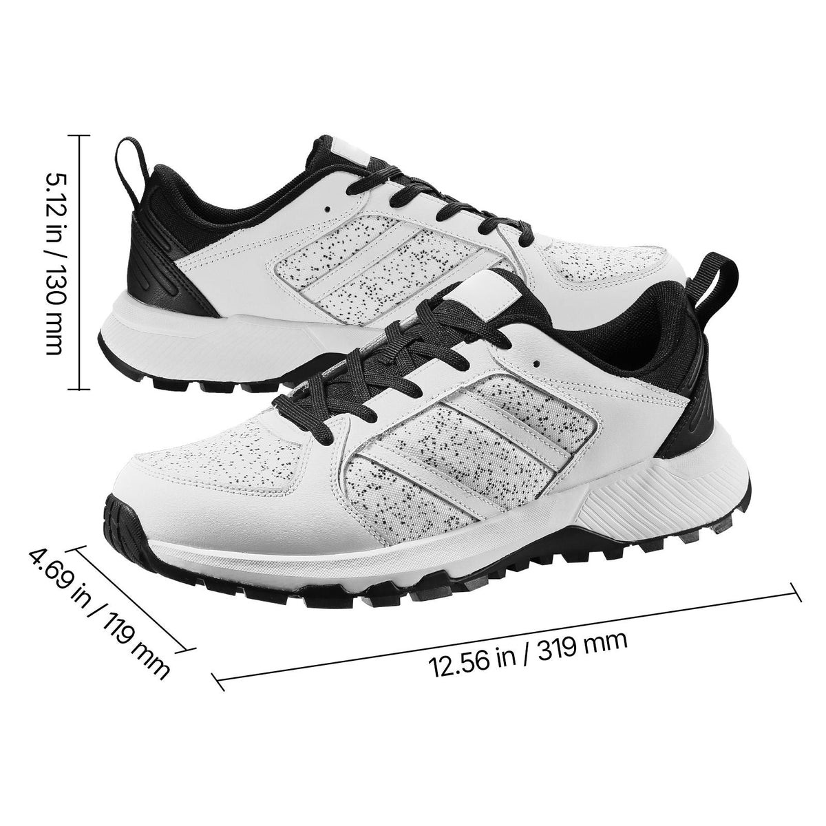 Cross Training Shoes, W Width Sneakers US Size 10, Wide Toe Box Shoes with Arch Support & Adjustable Lace-up, Training Shoes for Running, Gymnastics, Dog Walking, and Weightlifting (White)