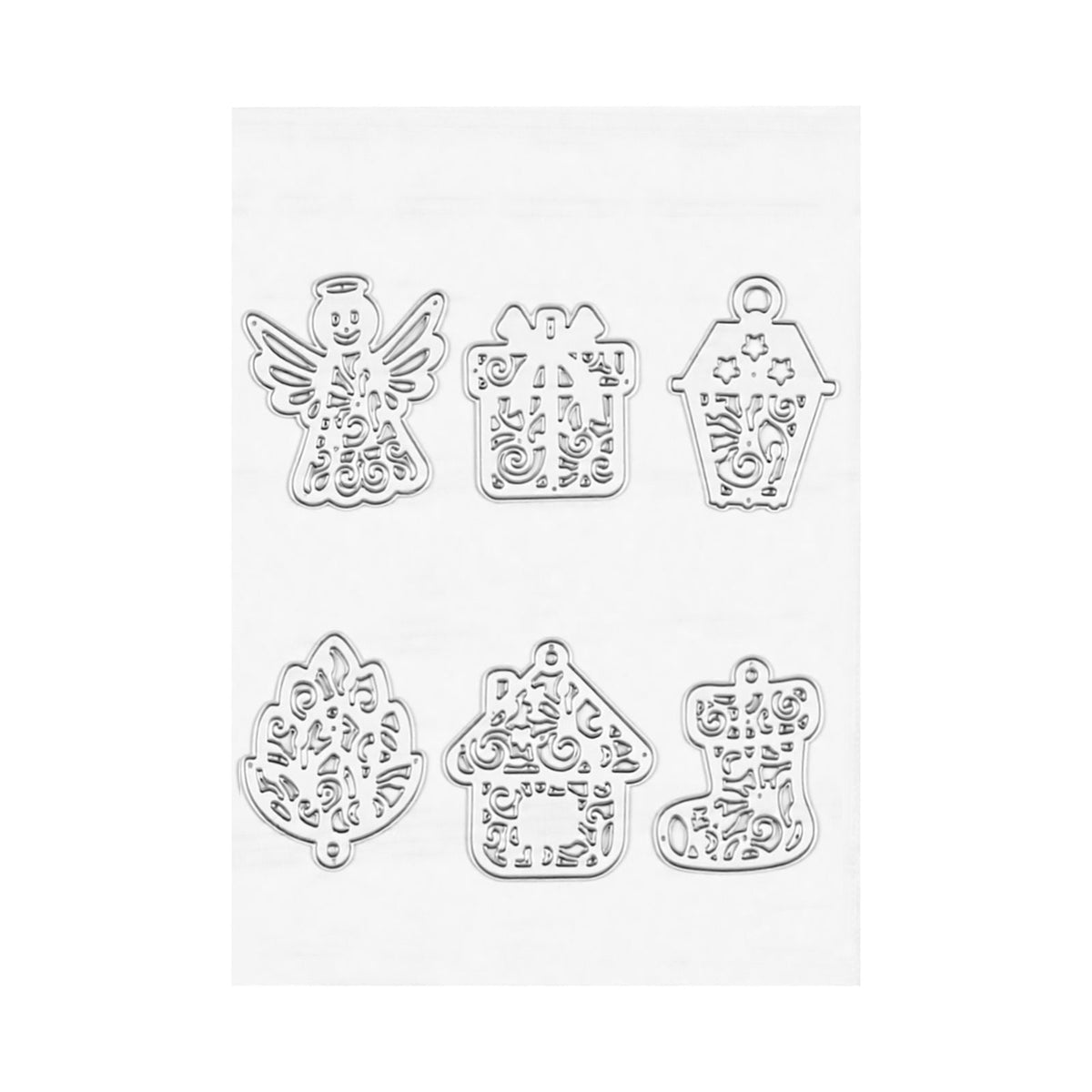 Cutting Dies, 10 Pieces Metal Die Cuts, Compatible with Die Cutting and Embossing Machine, Letters, Numbers, Tree Patterns, Cut Dies for Scrapbooking, Card Making, DIY Paper Crafting
