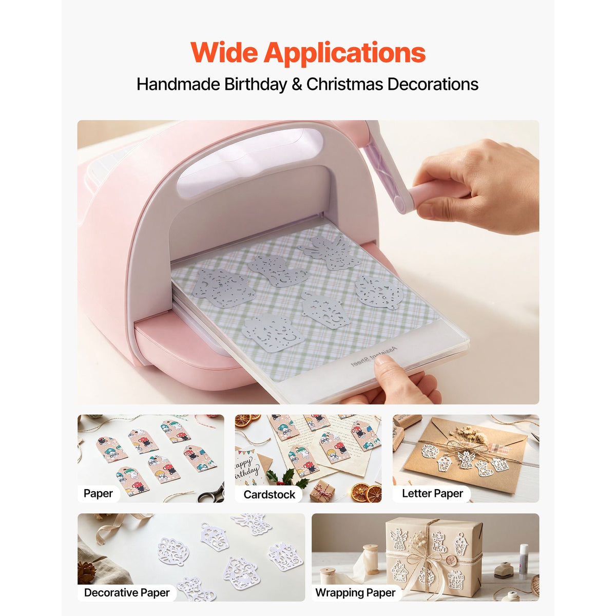 Cutting Dies, 10 Pieces Metal Die Cuts, Compatible with Die Cutting and Embossing Machine, Letters, Numbers, Tree Patterns, Cut Dies for Scrapbooking, Card Making, DIY Paper Crafting