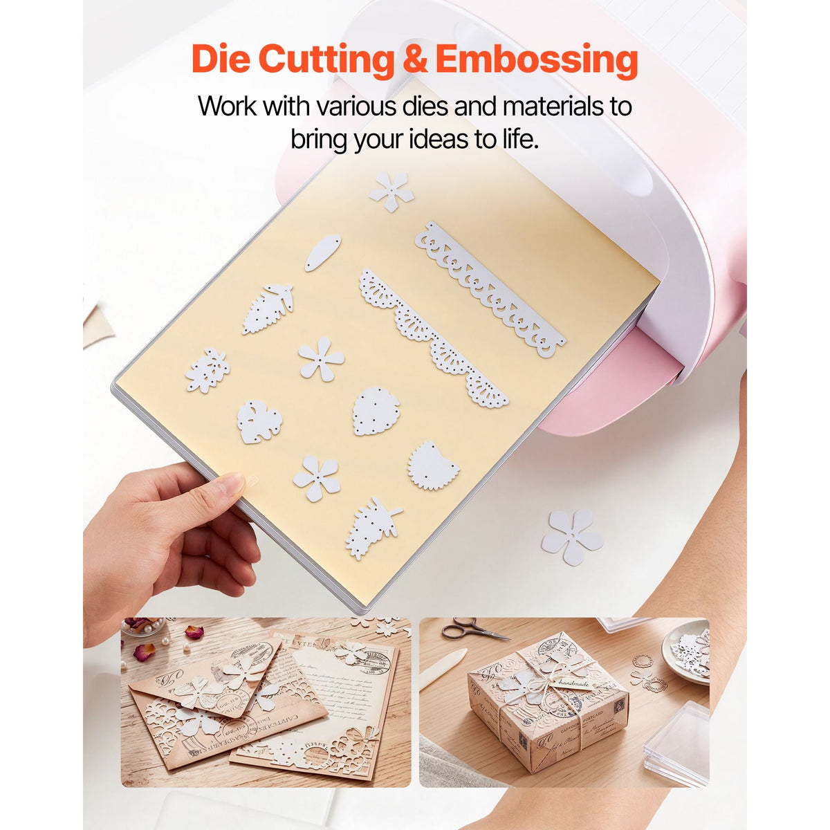 Cutting Plates, 6 Pcs, 12.13 x 8.5 x 0.12 in, Clear Polycarbonate Material, Die Cut Pads Compatible with Die Cutting and Embossing Machine KM-1885, for Scrapbooking and Card Making