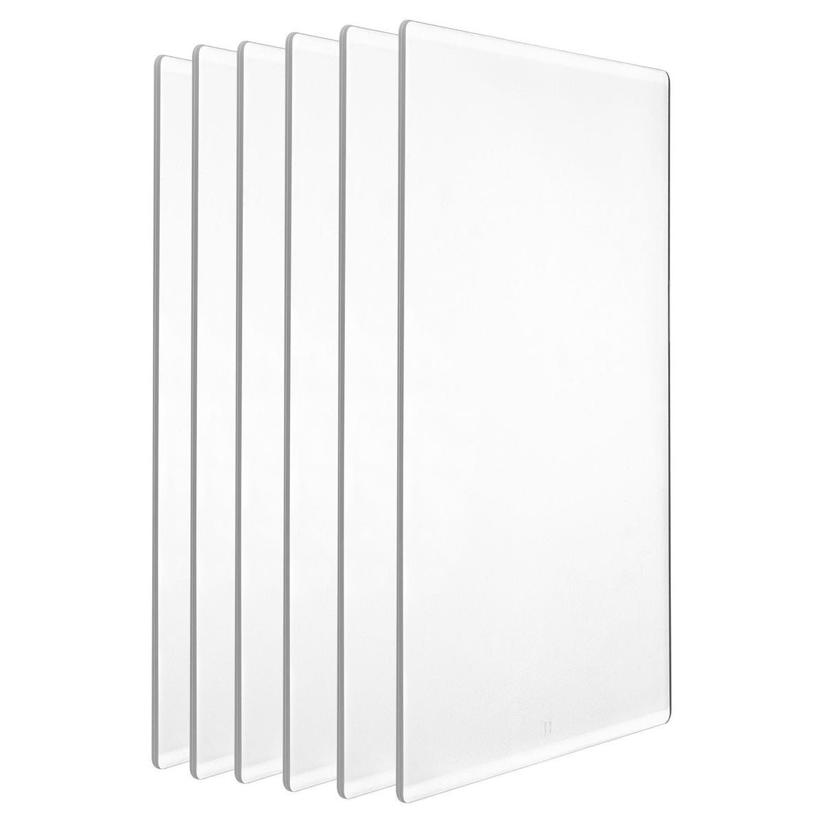 Cutting Plates, 6 Pcs, 12.13 x 8.5 x 0.12 in, Clear Polycarbonate Material, Die Cut Pads Compatible with Die Cutting and Embossing Machine KM-1885, for Scrapbooking and Card Making