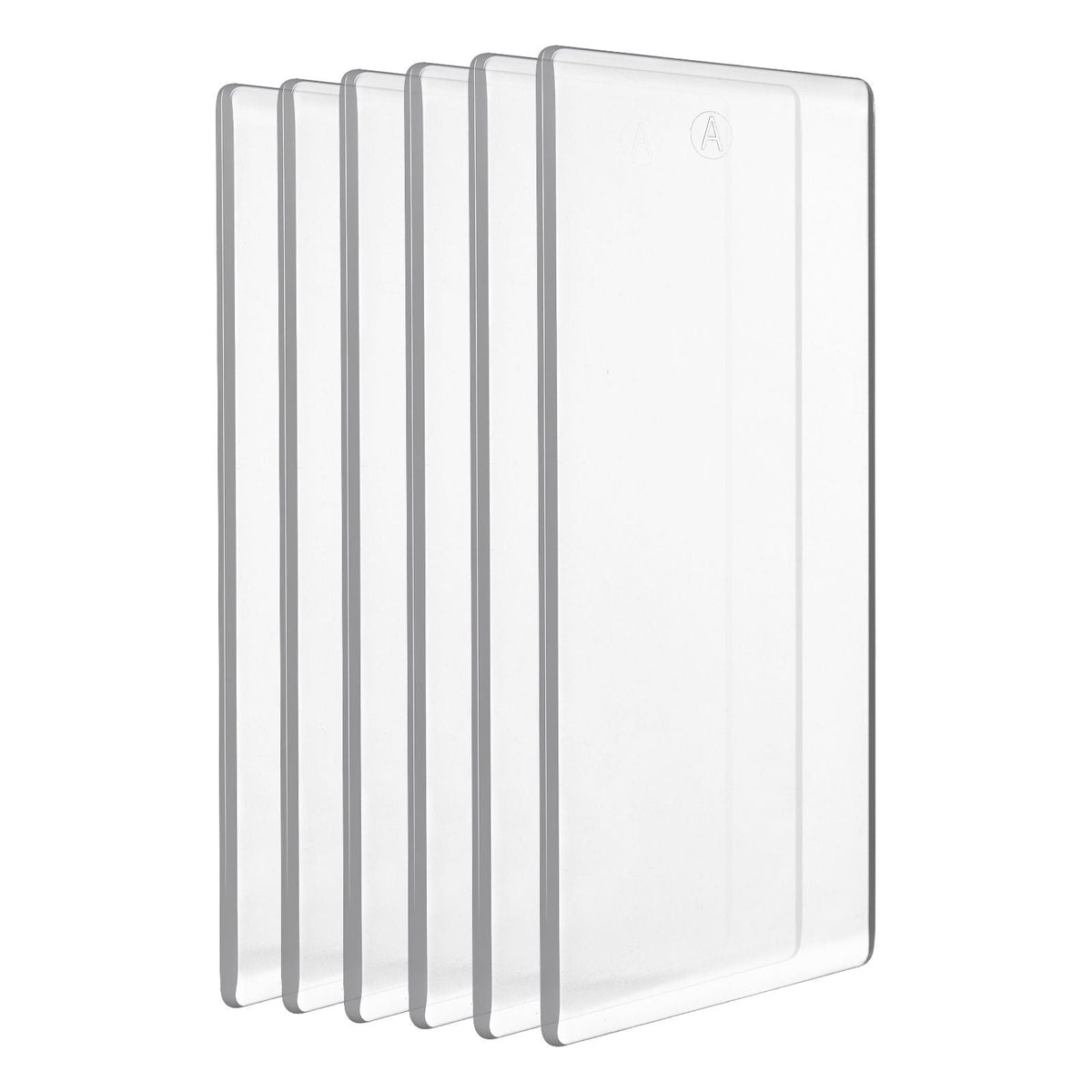 Cutting Plates, 6 Pcs, 6.69 x 3.15 x 0.1 in, Clear Polycarbonate Material, Die Cut Pads Compatible with Die Cutting and Embossing Machine KM-1830, for Scrapbooking and Card Making