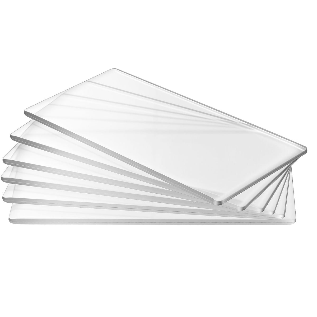 Cutting Plates, 6 Pcs, 6.69 x 3.15 x 0.1 in, Clear Polycarbonate Material, Die Cut Pads Compatible with Die Cutting and Embossing Machine KM-1830, for Scrapbooking and Card Making