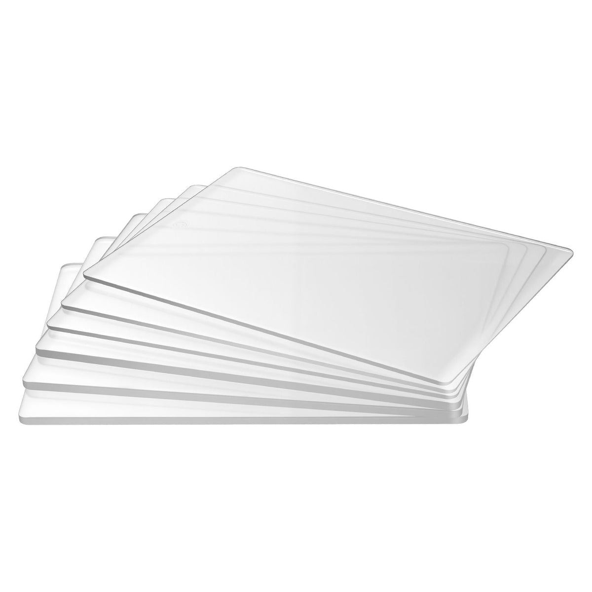 Cutting Plates, 6 Pcs, 8.86 x 6.14 in, Clear Polycarbonate Material, Die Cut Pads Compatible with Die Cutting and Embossing Machine KM-1860, for Scrapbooking, Card Making, Crafting