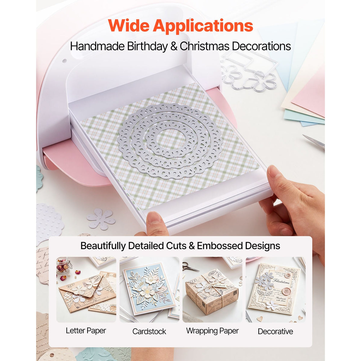 Cutting Plates, 6 Pcs, 8.86 x 6.14 in, Clear Polycarbonate Material, Die Cut Pads Compatible with Die Cutting and Embossing Machine KM-1860, for Scrapbooking, Card Making, Crafting