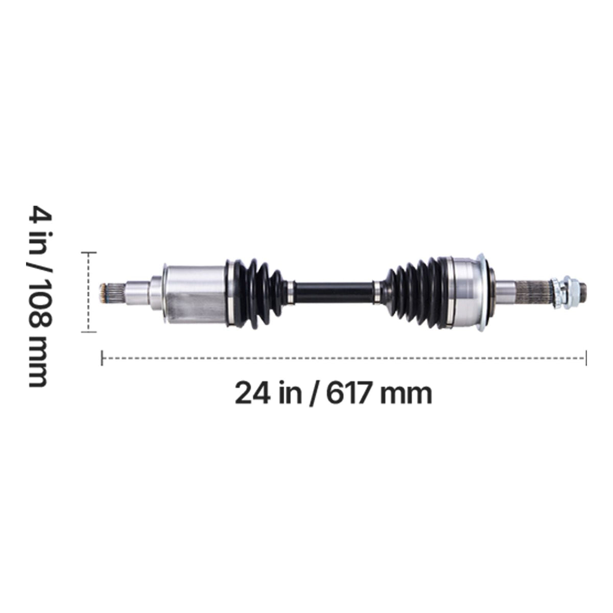 CV Axle Shaft Assembly, 2 Pieces Front Left & Right (Driver and Passenger Side), Automotive Replacement CV Joint Axles Pair Compatible with 1996-2002 Toyota 4Runner, Alloy Steel & Carbon Steel