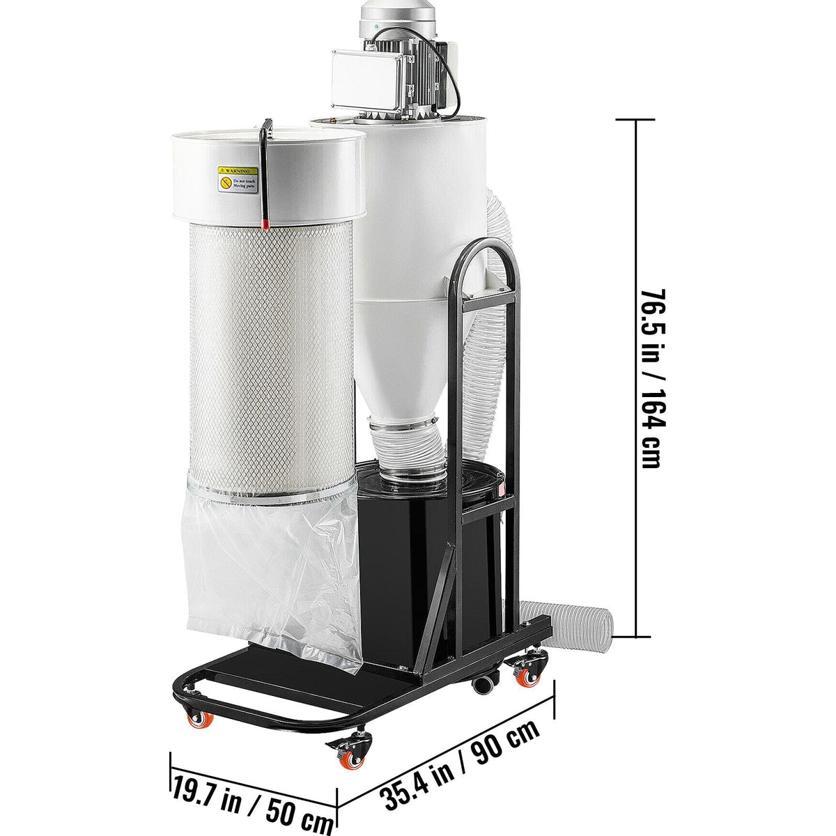 Cyclone Dust Collector Woodworking Dust Collector 2HP 220V Heavy Duty