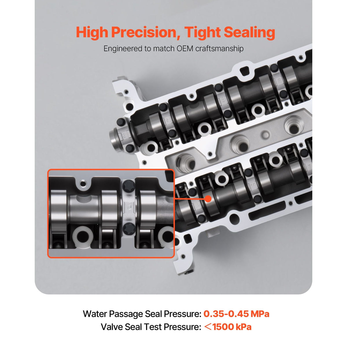 Cylinder Head Assembly for 2011-2019 Chevy Cruze Sonic Trax 1.4L Turbo, 2013-2019 Buick Encore 4 Cyl 1.4L, Complete Engine Cylinder Head Assembly Replaces 55573669, 55565291, 55573010, 55573011
