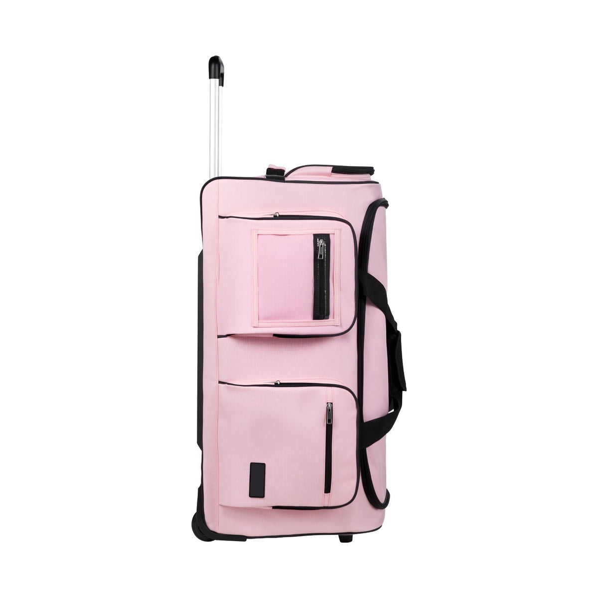 Dance Bag with Garment Rack, 29 Inch Rolling Dance Duffel, with Wheels, Height Adjustable Clothes Rack, USB Port, Privacy Protection Curtain, Ideal for Travel and Competitions, Matte Pink