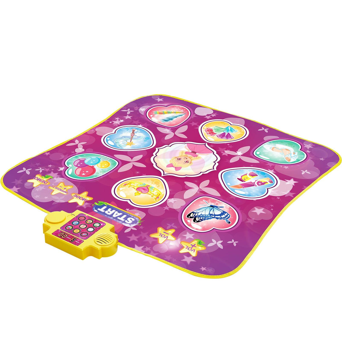 Dance Mat, 9-Button Dance Mixer Rhythm Step Play Mat, Electronic Dance Pad with 3 Game Modes, Adjustable Volume, Built-in Music, 8 Challenge Levels, Birthday Toys Gifts for 3+ Year Old Girls