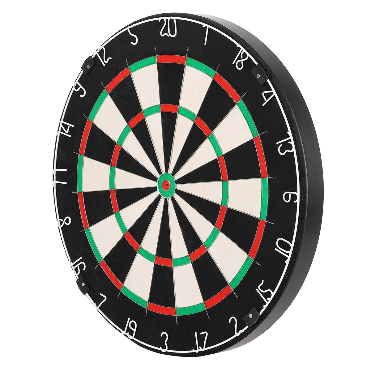 Dart Board, High-Grade Self-Healing Sisal Fiber Dartboard with Staple-Free Bullseye, Blade Wire & Rotating Number Ring, 17.7" Professional Dartboard for Home Party Game Room (Darts Not Included)