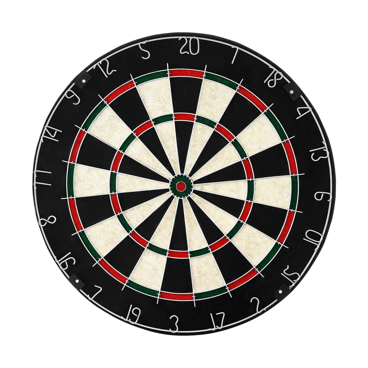 Dartboard with 6 Darts & Scoring Kit, Self-Healing Sisal Fibers Dartboard with Staple-Free Bullseye & Rotating Number Ring, 17.7" Professional Steel Tip Dart Board Set for Home Party Game Rooms