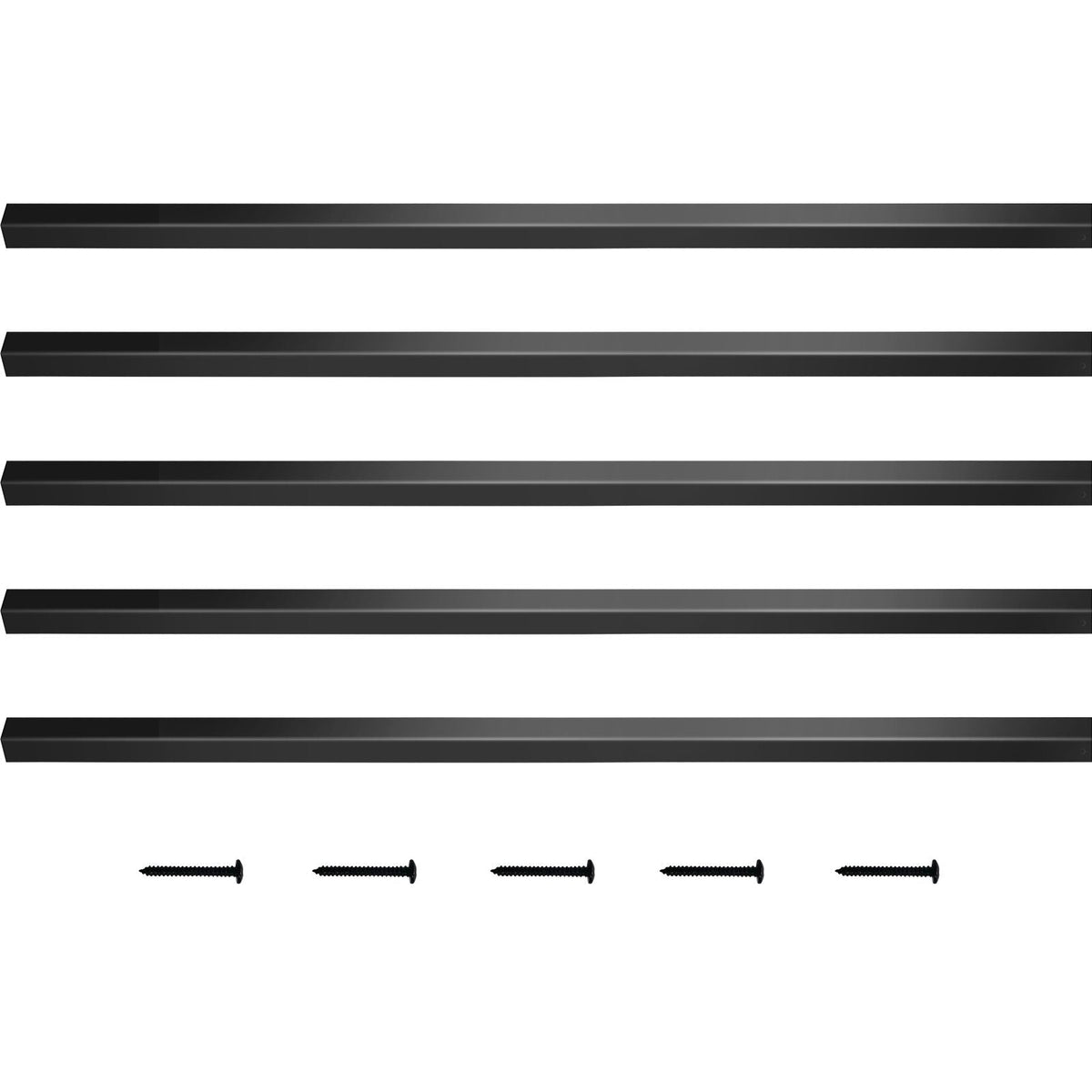 Deck Balusters, 101 Pack Metal Deck Spindles, 26\"x0.75\" Staircase Baluster with Screws, Aluminum Alloy Deck Railing for Wood and Composite Deck, Square Baluster for Outdoor Stair Deck Porch