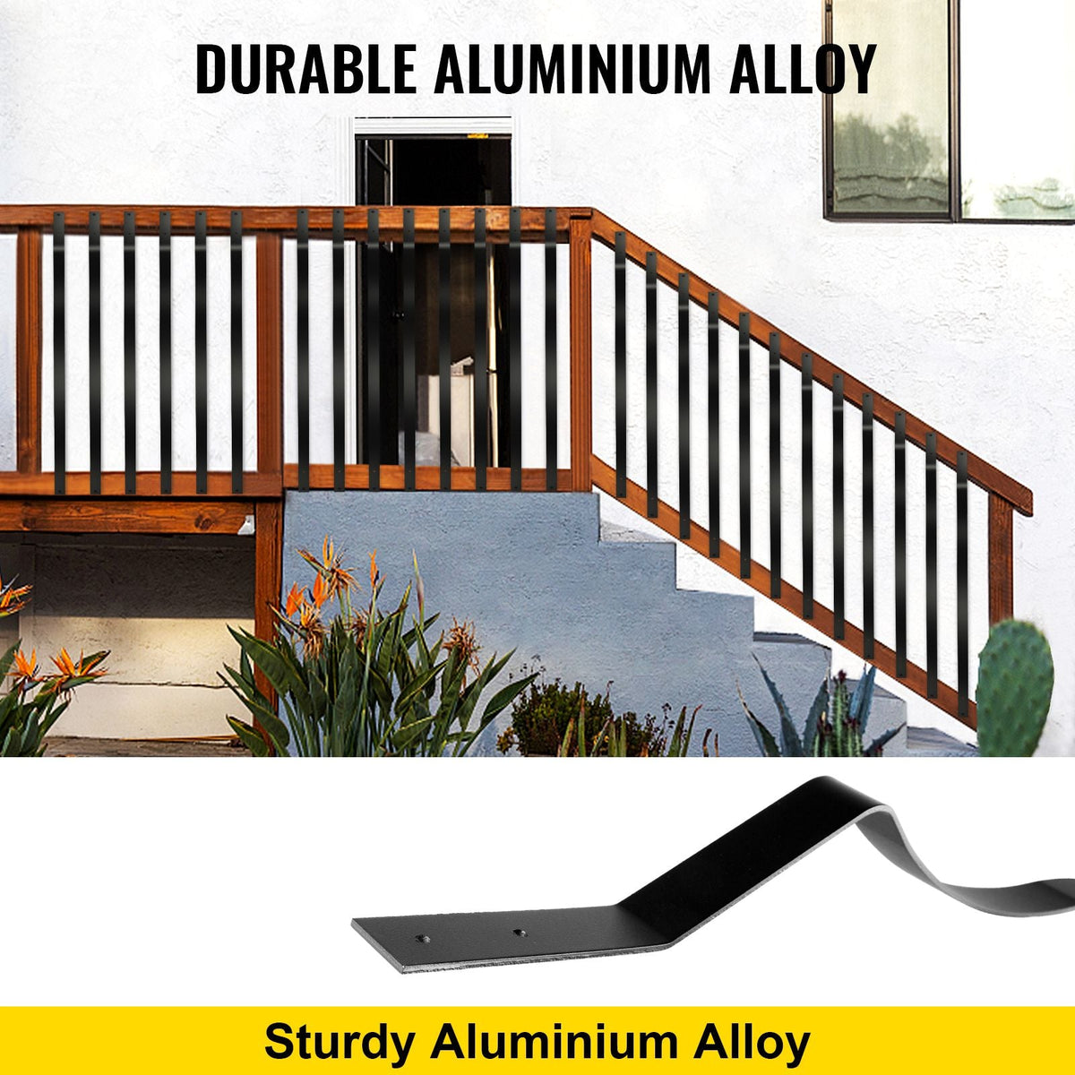 Deck Balusters, 61 Pack Metal Deck Spindles, 32.25\"x1\" Staircase Baluster with Screws, Aluminum Alloy Deck Railing for Wood and Composite Deck,Stylish Baluster for Outdoor Stair Deck Porch