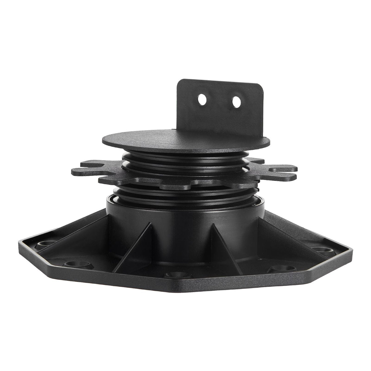Deck Blocks 12 PCS, 2000lbs / 907.18kg Load Capacity Deck Support Plastic Pedestal Paver, Raising 1.18 - 2.36 inch / 30 - 60 mm, Height Adjustable Shed Foundation Base for Wood Concrete Metal