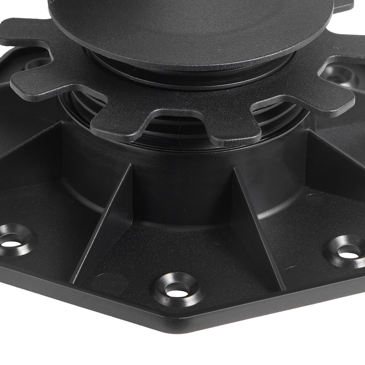 Deck Blocks 12 PCS, 2000lbs / 907.18kg Load Capacity Deck Support Plastic Pedestal Paver, Raising 1.18 - 2.36 inch / 30 - 60 mm, Height Adjustable Shed Foundation Base for Wood Concrete Metal