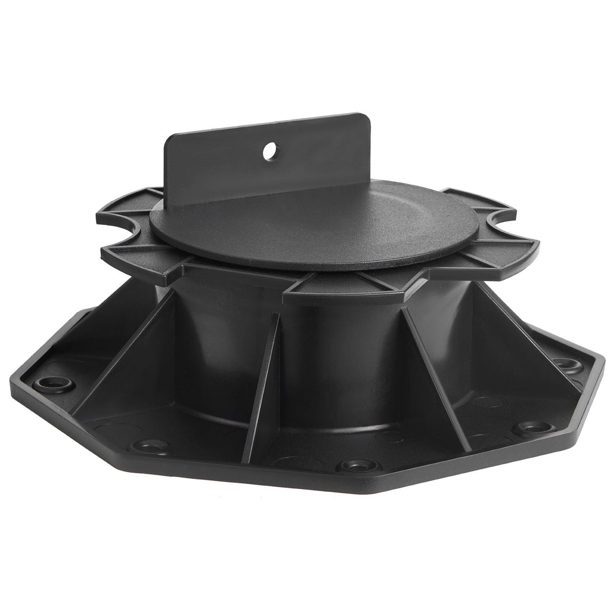 Deck Blocks 24 PCS, 2000lbs / 907.18kg Load Capacity Deck Support Plastic Pedestal Paver, Raising 2.36 - 5.31 inch / 60 - 135 mm, Height Adjustable Shed Foundation Base for Wood Concrete Metal