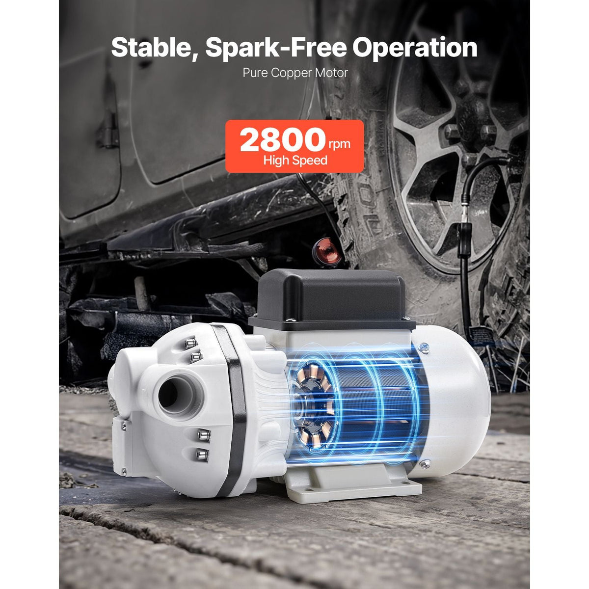 DEF Transfer Pump, 10.5 GPM, Diaphragm Irrigation Self Priming Electric Water Pump for Diesel Exhaust Fluid Automotive Urea Oil, 110V, 375W, 26.25 ft Lift, for Liquid Transportation Refueling