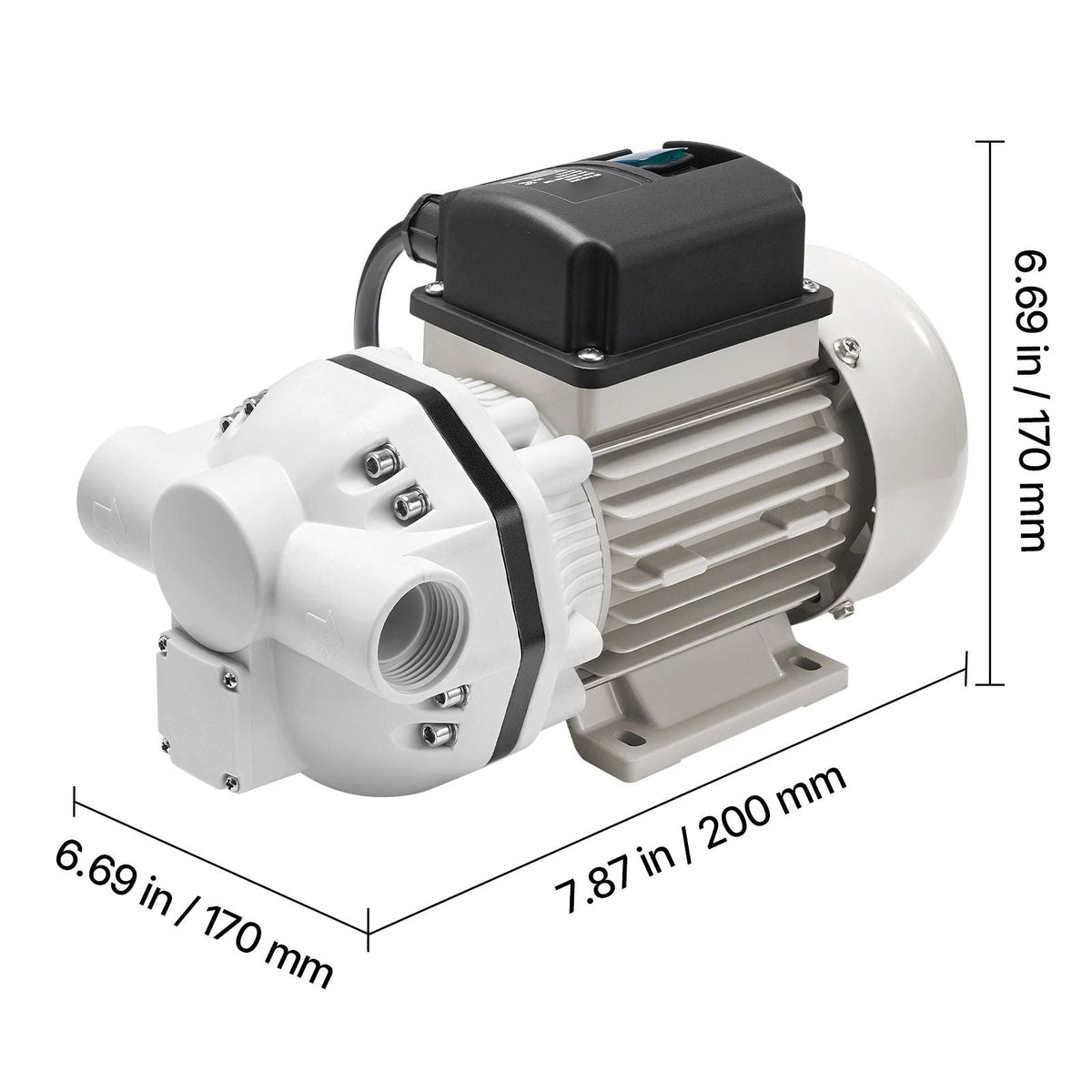 DEF Transfer Pump, 10.5 GPM, Diaphragm Irrigation Self Priming Electric Water Pump for Diesel Exhaust Fluid Automotive Urea Oil, 110V, 375W, 26.25 ft Lift, for Liquid Transportation Refueling