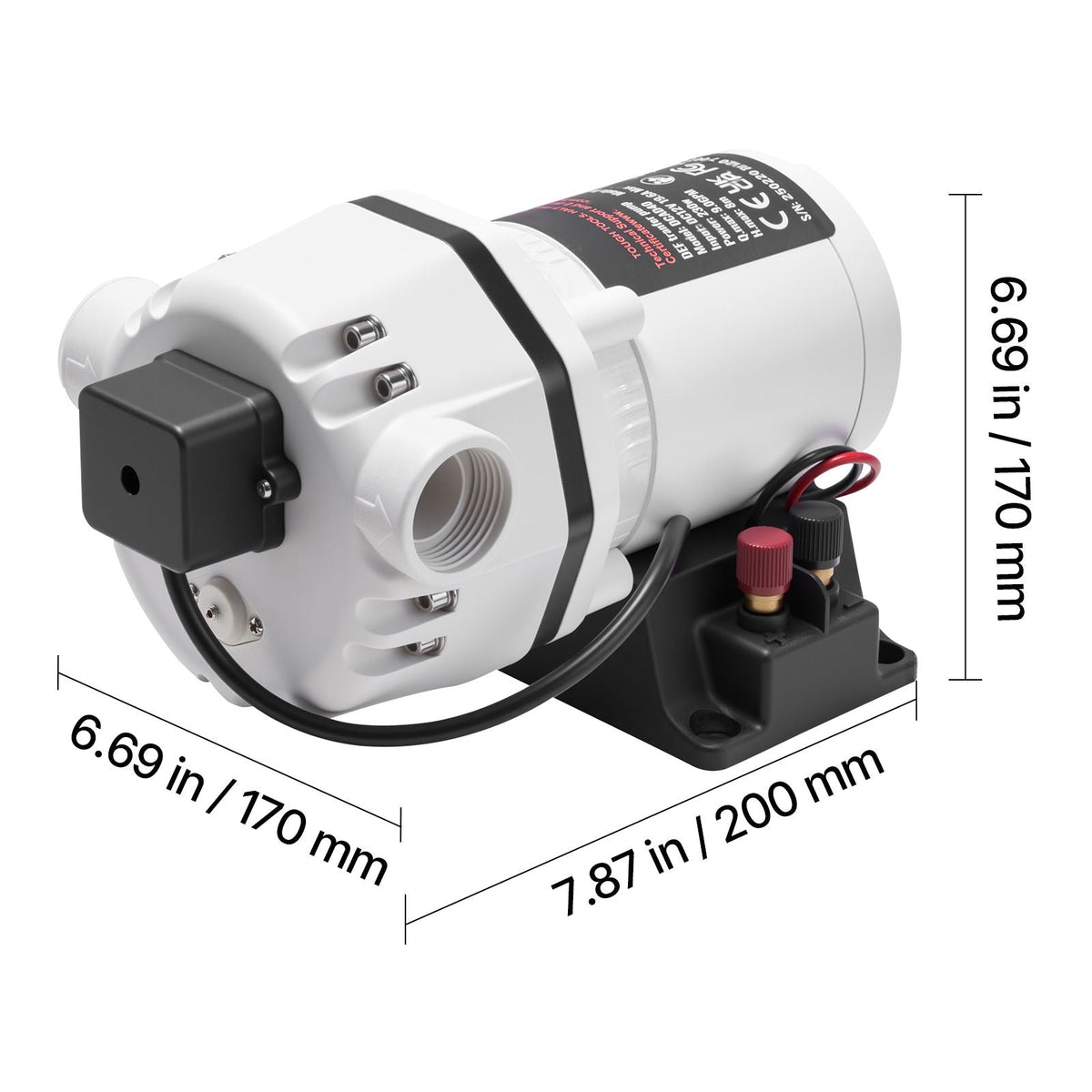 DEF Transfer Pump, 9 GPM, Diaphragm Irrigation Self Priming Electric Water Pump for Diesel Exhaust Fluid Automotive Urea Oil, DC 12V, 230W, 26.25 ft Lift, for Liquid Transportation Refueling