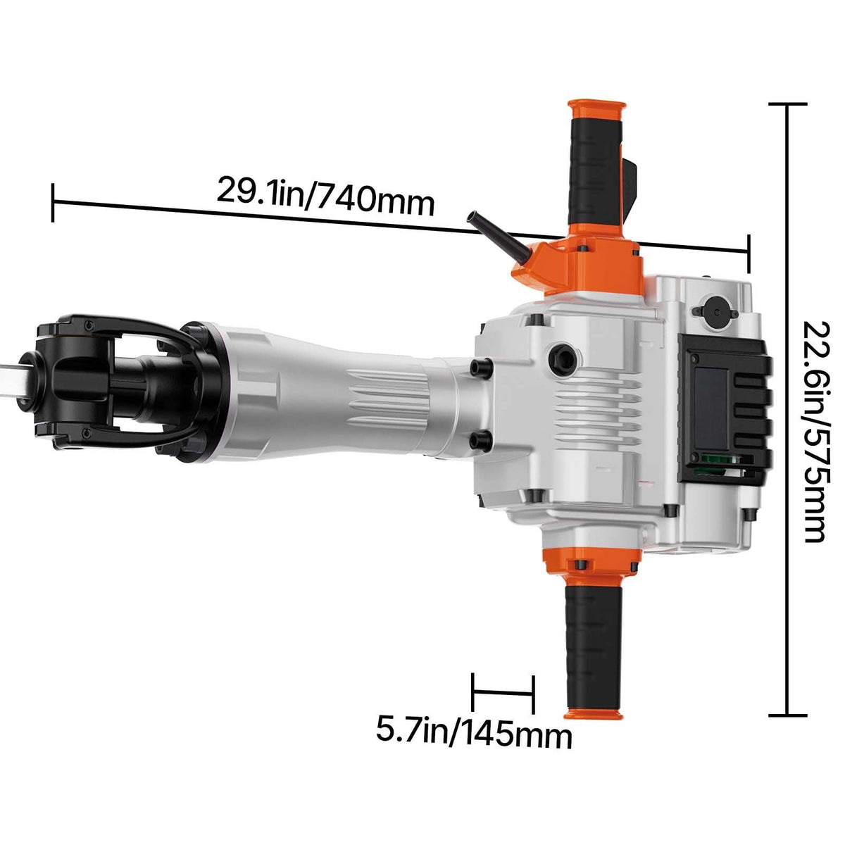Demolition Jack Hammer, 2100W Electric Jackhammer Heavy Duty, 1650 BPM Industrial-Grade Jack Hammer Concrete Breaker, with 1 Point Chisel, 1 Flat Chisel, Gloves and Goggles