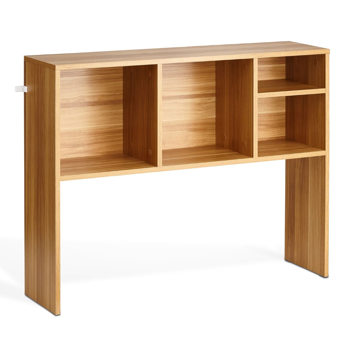 Desktop Bookshelf, 1-Tier Wood Desktop Storage Organizer, 37" x 9.4" x 28.7" Office Storage Rack Wood Display Shelf, Desktop Bookshelf Hutch with Anti-Slip Feet Pads, for Office, Home & Dorm